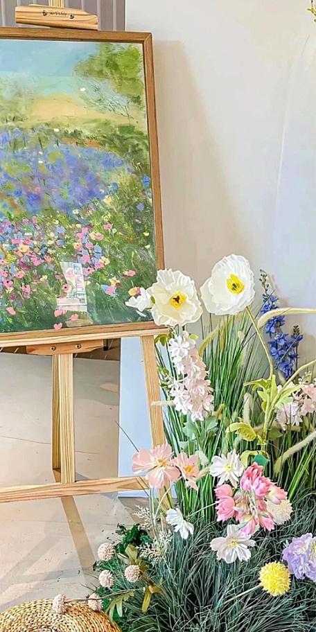 ins花卉油画板鲜花壁纸