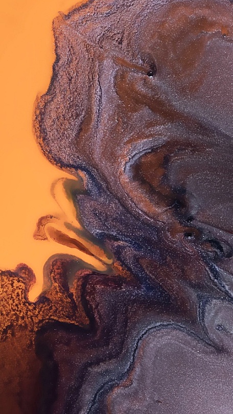 华为HUAWEI P50 stock wallpapers 金色流沙壁纸