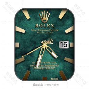 劳力士绿水鬼黄金指针苹果watch个性clockology表盘