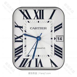 卡地亚Cartier白金表盘计时.clock