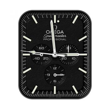 欧米茄OMEGA酷黑低调简约月球表盘.clock