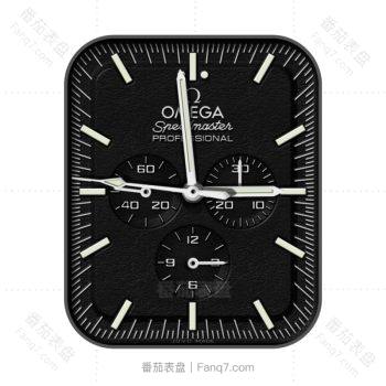 欧米茄OMEGA酷黑低调简约月球表盘.clock