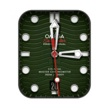 欧米茄OMEGA深绿波浪条纹奇异表盘.clock