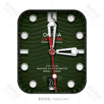 欧米茄OMEGA深绿波浪条纹奇异表盘.clock