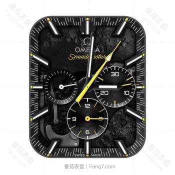 欧米茄OMEGA月之暗面阿波罗8号酷黑亮黄表盘.clock