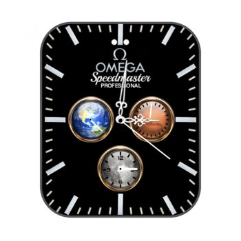 欧米茄OMEGA从月球至火星酷黑地球主题表盘.clock