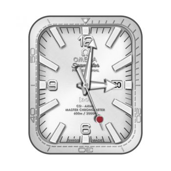 欧米茄OMEGA白银简约表盘.clock