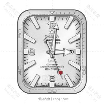 欧米茄OMEGA白银简约表盘.clock