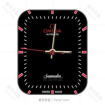 欧米茄OMEGA酷黑红宝石简约高端表盘.clock