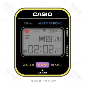 卡西欧CASIO经典系列简约风职场日常复古多元素表盘.clock