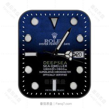劳力士ROLEX探险家型深潜型116660都市必备深蓝渐变指针黑.clock