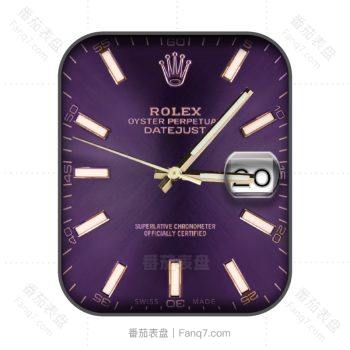 劳力士ROLEX蚝式恒动日志型126334茄子色表盘动态.clock