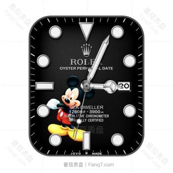 劳力士ROLEX探险家型深潜型116660迪士尼卡通表盘米奇黑色.clock