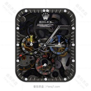 劳力士ROLEX宇宙计型迪通拿116500LN机械表盘黑色三盘.clock