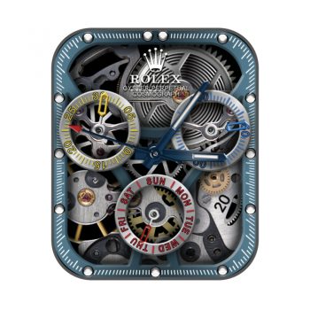 劳力士ROLEX宇宙计型迪通拿116500LN机械表盘浅蓝色外圈带有刻度计.clock