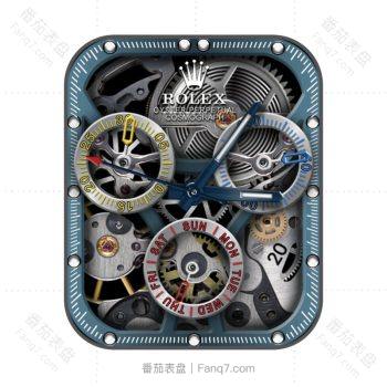 劳力士ROLEX宇宙计型迪通拿116500LN机械表盘浅蓝色外圈带有刻度计.clock