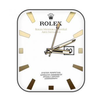 劳力士ROLEX日志型白色表盘玫瑰金渐变棕色刻度个性潮流简约.clock