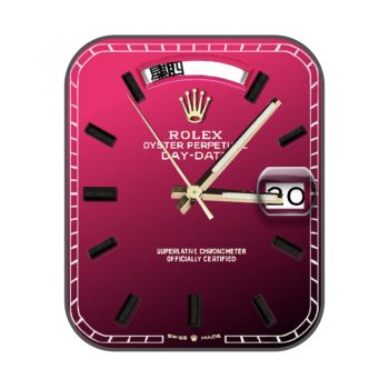 劳力士ROLEX日志型玫瑰色表盘个性潮流简约.clock