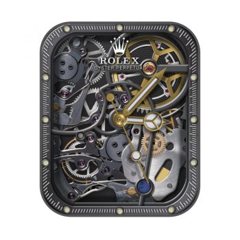 劳力士ROLEX机械表炫酷灰香槟色个性潮流简约.clock