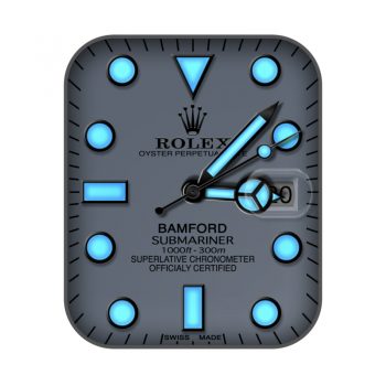 劳力士ROLEX海使型126603奶奶灰表盘荧光蓝刻度个性潮流简约.clock