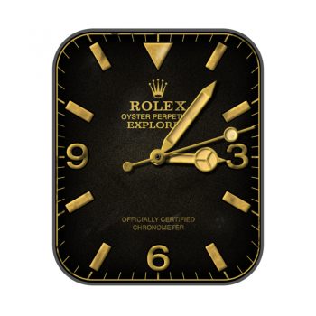 劳力士ROLEX探险家型124273黑色表盘香槟色刻度特色3、6及9数字.clock