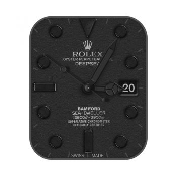 劳力士ROLEX探险家型深潜型黑色表盘浮雕表盘.clock