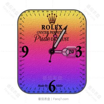 劳力士ROLEX空中霸王型渐变表盘夕阳橙玫瑰色多彩个性潮流简约.clock