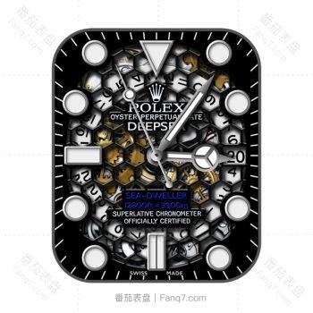 劳力士ROLEX探险者深潜型多边形变盘黑色外圈个性潮流简约.clock