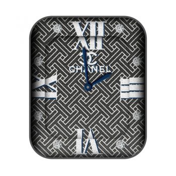 香奈儿CHANEL中古方糖浮雕灰白色表盘.clock