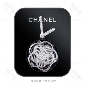 香奈儿CHANEL中古方糖山茶花表盘.clock