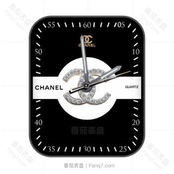 香奈儿CHANEL中古方糖黑色简约表盘ins.clock