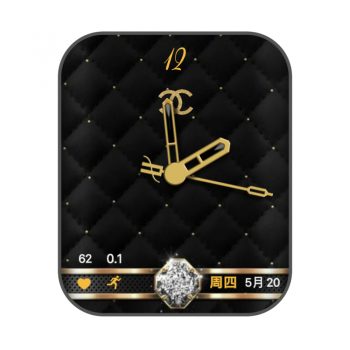 香奈儿CHANEL中古方糖黑色菱形表盘ins.clock