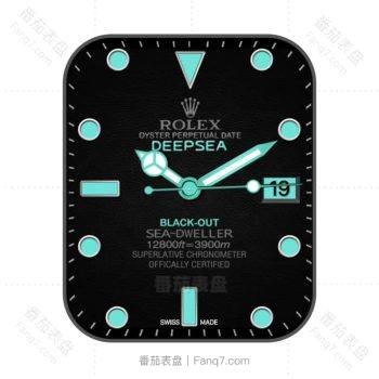 劳力士ROLEX探险家型深潜型116660黑色表盘提夫尼蓝蓝指针.clock