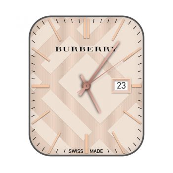 博柏利Burberry高格调脱俗米黄色表盘.clock