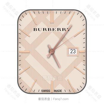 博柏利Burberry高格调脱俗米黄色表盘.clock