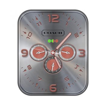 COACH蔻驰玫瑰金三盘高级简约表盘.clock