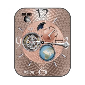 动态陀飞轮动态地球旋转高级精美表盘.clock