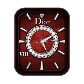 Dior迪奥珠宝圆形钻石阵列深红奢侈表盘.clock