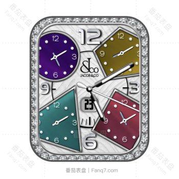 Jacob & Co 杰克宝酷银四盘多造型高级表盘.clock