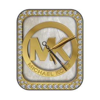 Michael Kors迈克高仕金色大logo简约表盘.clock