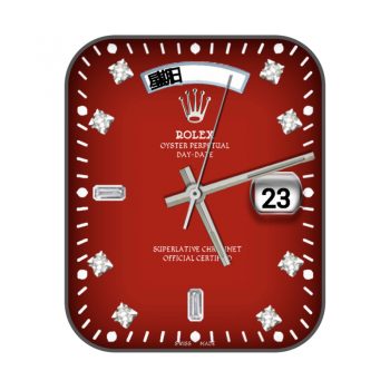 ROLEX劳力士酒红钻石奢侈表盘.clock