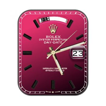 劳力士ROLEX粉红简约表盘.clock