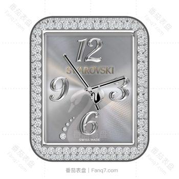 swarovski施华洛世奇酷银钻石阵列奢华表盘.clock