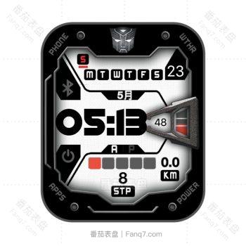 TRANSFORMERS漫威变形金钢酷黑电子表盘.clock
