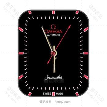 欧米茄OMEGAh黑底红宝石玫红神秘表盘.clock
