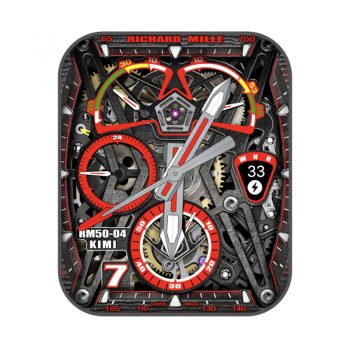 里查德米尔机械酷黑红双盘动态表盘.clock