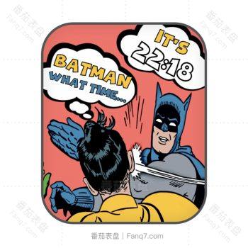 超级英雄卡通插画表盘.clock