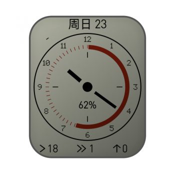 暗白圆盘简洁表盘.clock