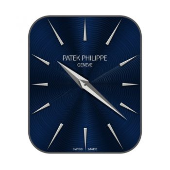 百达翡丽深蓝简洁雅致表盘.clock