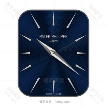百达翡丽深蓝简洁雅致表盘.clock
